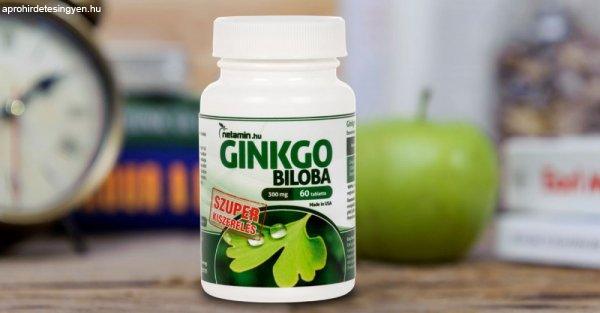 Netamin ginkgo biloba 300mg szuper kiszerelés 60 db