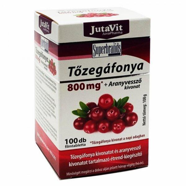 Jutavit tőzegáfonya+aranyvessző kivonat tabletta 100 db