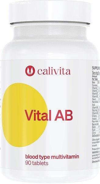 CaliVita Vital AB tabletta Multivitamin AB-vércsoportúaknak 90db