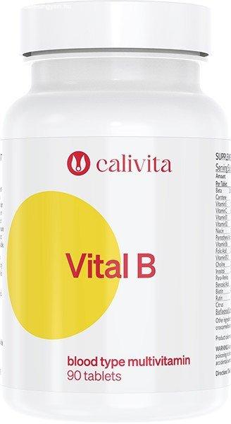 CaliVita Vital B tabletta Multivitamin B-vércsoportúaknak 90db