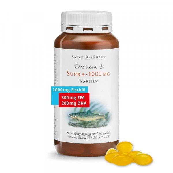 Sanct Bernhard Omega-3 Supra 1000 mg halolaj kapszula 120db