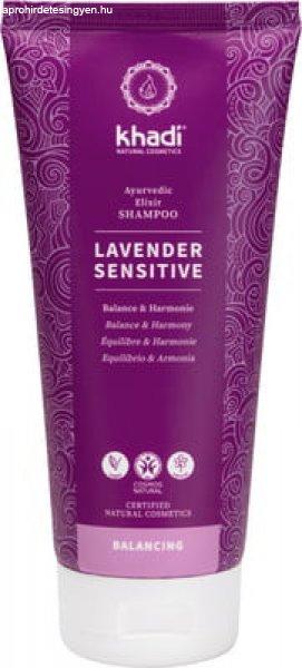 Khadi LEVANDER SENSITIVE sampon ayurvédikus elixírrel 200 ml