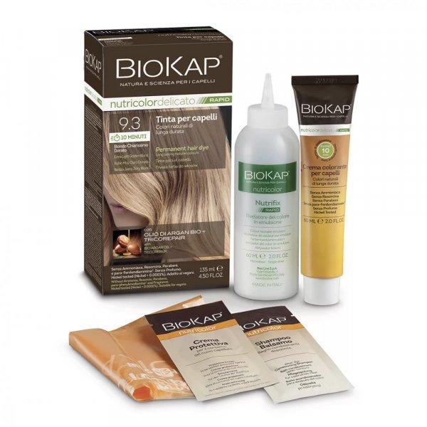 Biokap Nutricolor Rapid Tartós hajfesték Nr 9.3 Extra Light Blond 135ml