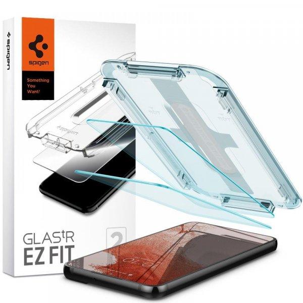 Edzett üveg spigen glas.tr "EZ Fit" 2-Pack Galaxy S22 + Plus