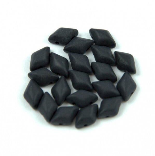 Gemduo Czech Pressed Glass Bead - Jet Matte - 5x8 mm