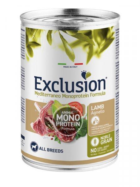 Exclusion Mediterraneo Monoprotein Formula Adult Lamb Konzerv 400 g