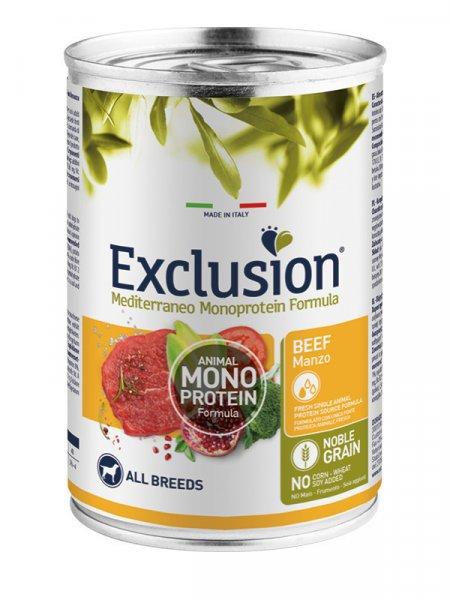 Exclusion Mediterraneo Monoprotein Formula Adult Beef Konzerv 400g