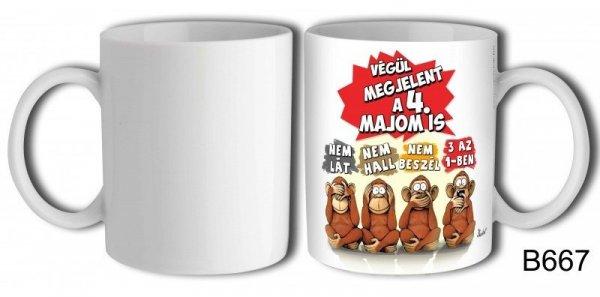 Vicces bögre, Végül megjelent a 4. majom is