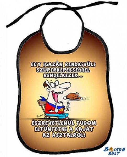 Vicces előke, Szuperképesség a kajához