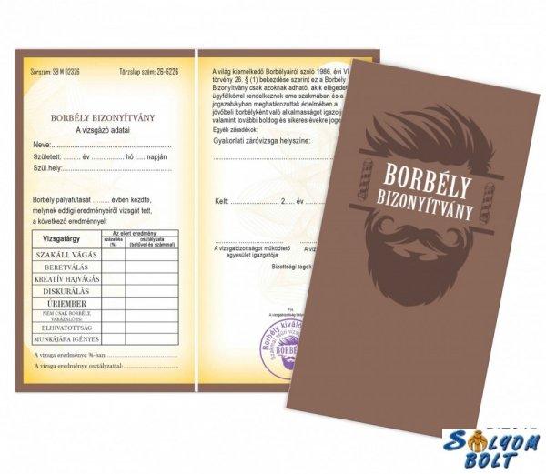 Vicces bizonyítvány, Borbély bizonyítvány