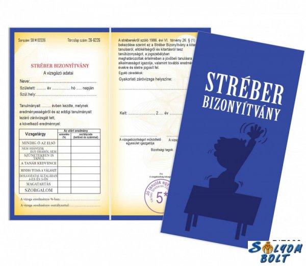 Vicces bizonyítvány, Stréber