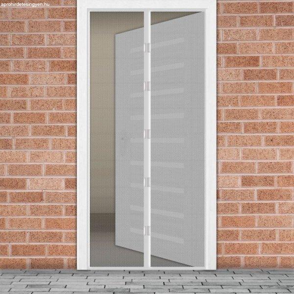 Mágneses szúnyogháló függöny ajtóra - fehér