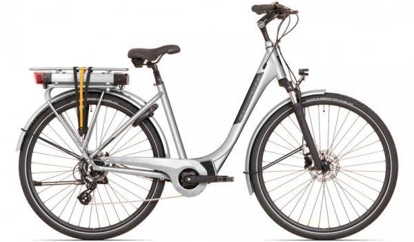 Rock Machine '22 Cityride e100 SD elektromos városi kerékpár [44 cm (M),
matt ezüst]