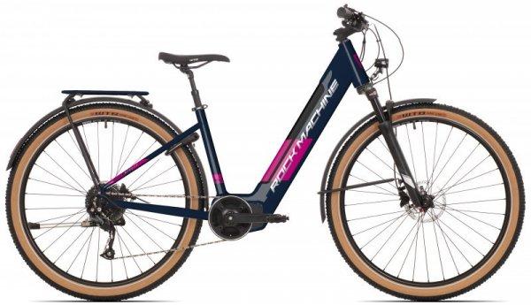 Rock Machine Storm INT e90-29 Lady Touring elektromos MTB kerékpár [17"
(M), matt sötétkék/ezüst/pink]