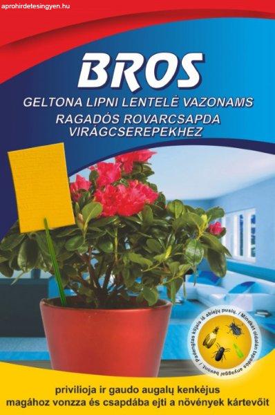 Bros Rovarfogó lap virágcserepekhez 10 db