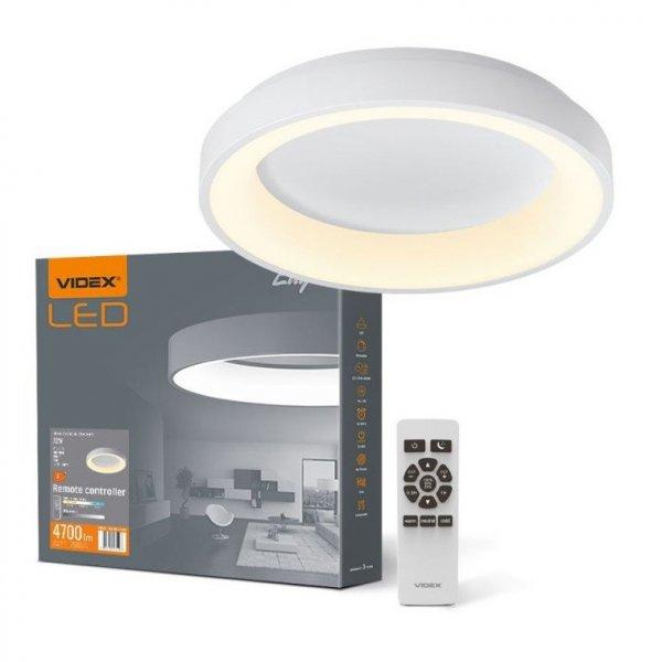 Videx Led Edge 72 W-os,ø450mm fehér LED távirányítós mennyezeti lámpa