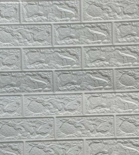 White Brick - Fehér tégla szivacsos öntapadós 3d falmatrica