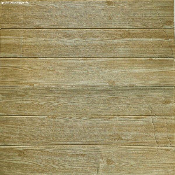 Bleached pine board - Világos fenyő deszka szivacsos öntapadós 3d falmatrica
