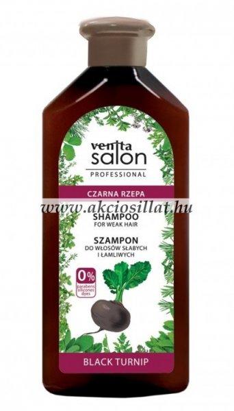 Venita Salon Professional fekete retek hajhullás elleni sampon 500ml