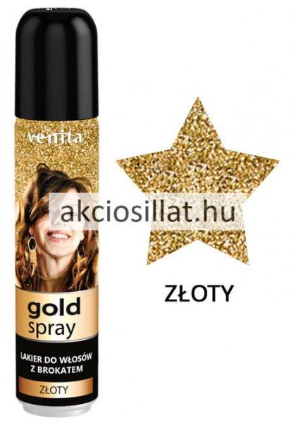 Venita Gold Spray hajlakk csillámporral 75ml