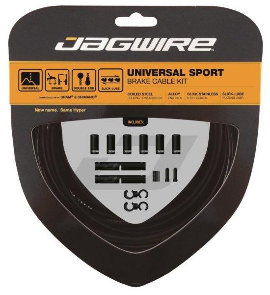Jagwire Universal Sport (első+hátsó) fék bowdenszett [fekete]