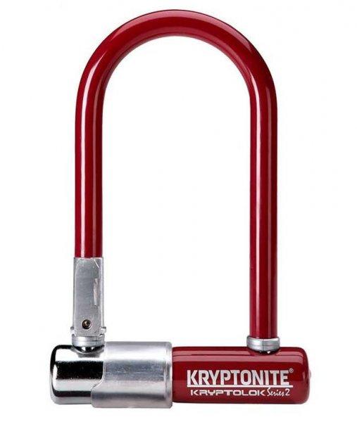 Kryptonite Kryptolok-2 Mini-7 kulcsos U-lakat [bordó]