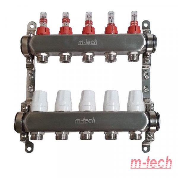 m-tech UniTherm áramlásmérős INOX osztó-gyűjtő, 1