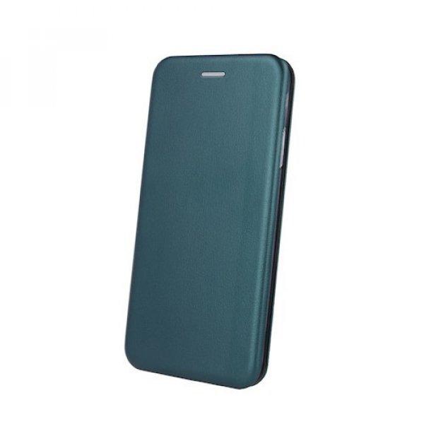 Forcell Elegance Samsung A135F Galaxy A13 4G oldalra nyíló mágneses könyv
tok szilikon belsővel sötétzöld