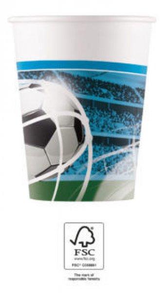 Focis Soccer Fans papír pohár 8 db-os 200 ml FSC