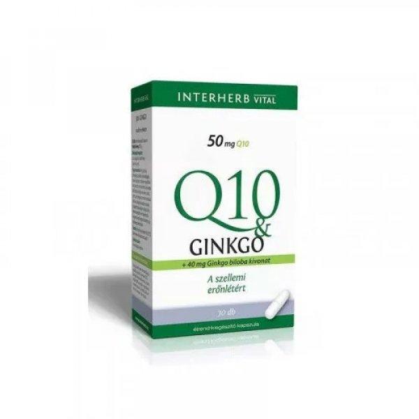 INTERHERB Q10&GINKGO KAPSZULA 30DB