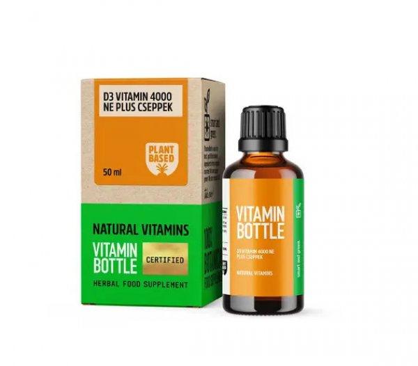 Vitamin Bottle D3 Vitamin 4000 NE Plus csepp (50 ml)