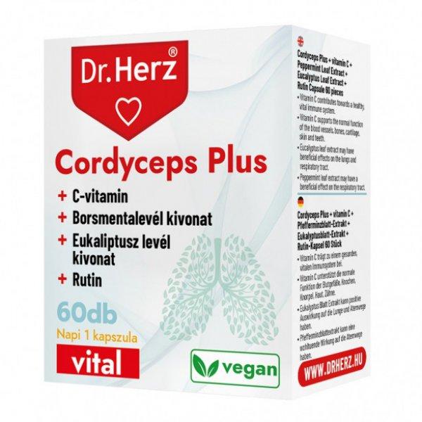 Dr. Herz Cordyceps Plus + C-vitamin kapszula (60 db) 