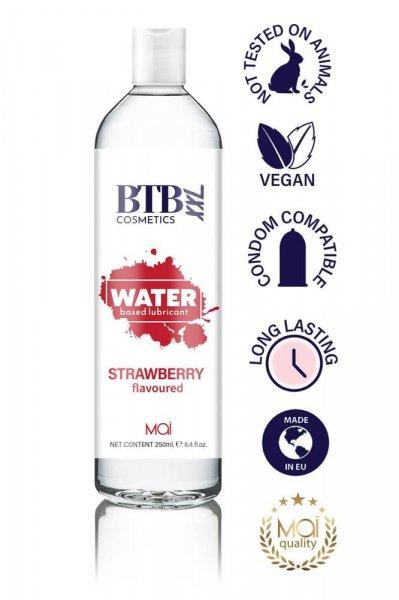  BTB WATER BASED FLAVORED STRAWBERRY LUBRICANT 250ML 