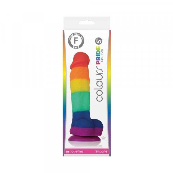  Colours Pride Edition 5 inch Dildo Rainbow 