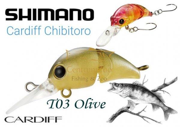 Shimano Cardiff Chibitoro 25F 25mm 1.4g T03 Olive (59VTR125T03)