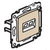 Legrand Valena Cat. 5e UTP aljzat dupla, krms, elefntcson