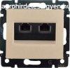 Legrand Valena RJ11 telefon dupla aljzat, elefntcsont