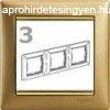 Legrand Valena 3-as keret matt arany
