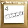 Legrand Valena 4-es keret matt arany