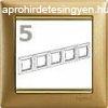 Legrand Valena 5-s keret matt arany