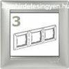 Legrand Valena 3-as keret alumnium vzszintes/fggleges