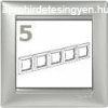 Legrand Valena 5-s keret alumnium vzszintes/fggleges