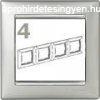 Legrand Valena 4-es keret alumnium-ezst