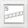 Legrand Valena 5-s keret fehr-ezst