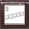 Legrand Valena 5-s keret wengedekor-ezst