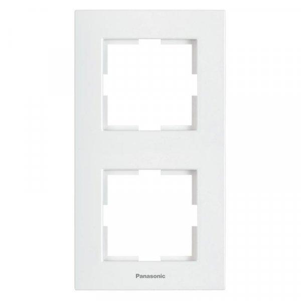 Panasonic Karre Plus 2-es sorolókeret függőleges fehér