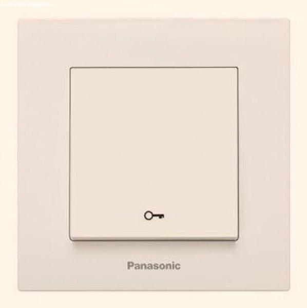 Panasonic Karre Plus nyomókapcsoló kulcs jellel bézs (keret nélkül)