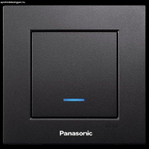 Panasonic Karre Plus egypólusú kapcsoló 101 jelzőfényes fekete (Keret
nélkül)