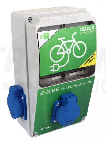 Elektromos kerékpár töltőállomás védelemmel