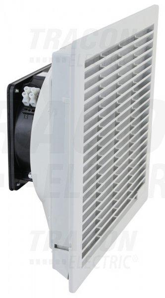 Szellőztető ventillátor szűrőbetéttel 250×250mm, 71/105 m3/h, 230V
50/60Hz, IP54